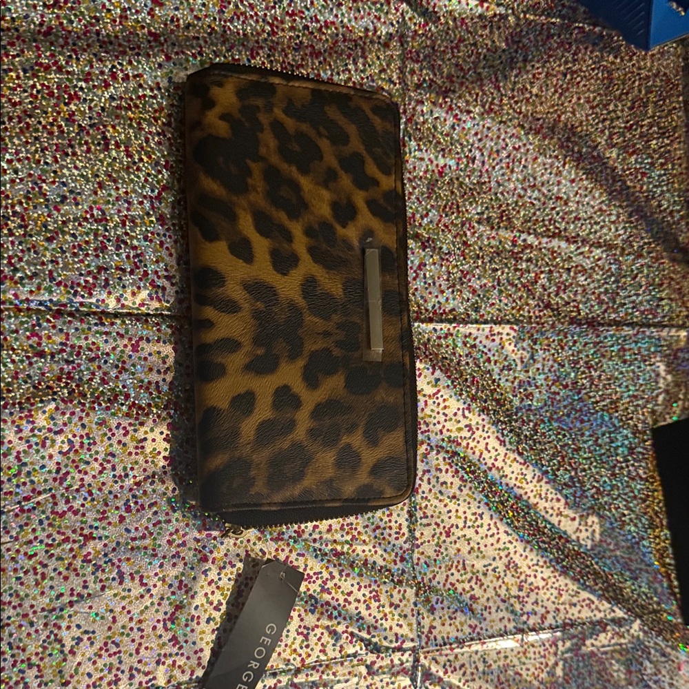 George Animal Print Wallet